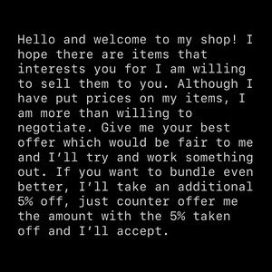 PLEASE READ AND HAPPY SHOPPING!